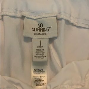Chico’s So Slimming Crop pants. Size 1